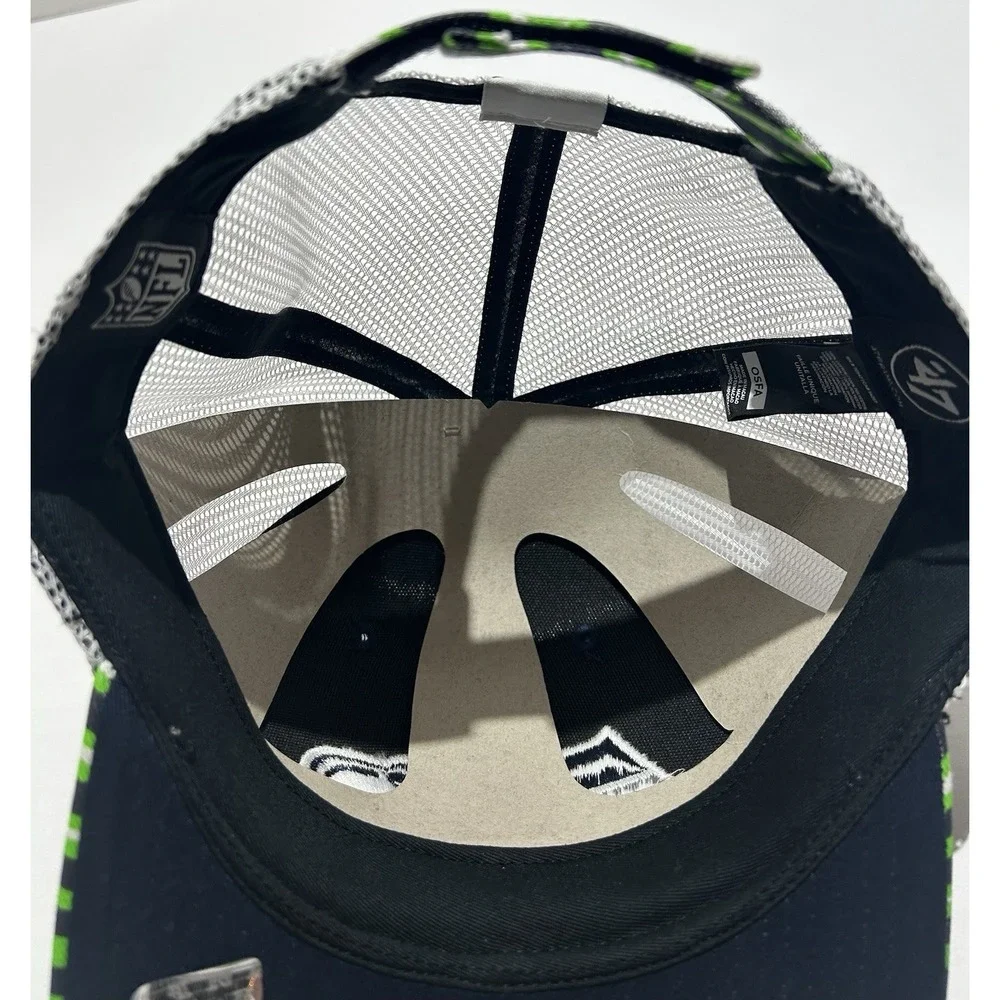 NEW Seattle Seahawks '47 Trucker Snapback Zubaz Adjustable Hat Zebra Stripe NFL